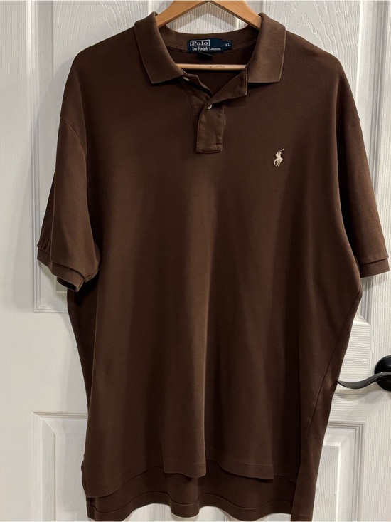 Polo Ralph Lauren Other - Vintage Polo Ralph Lauren Polo Shirt Brown XL Made in Hong Kong 100% Cotton USA